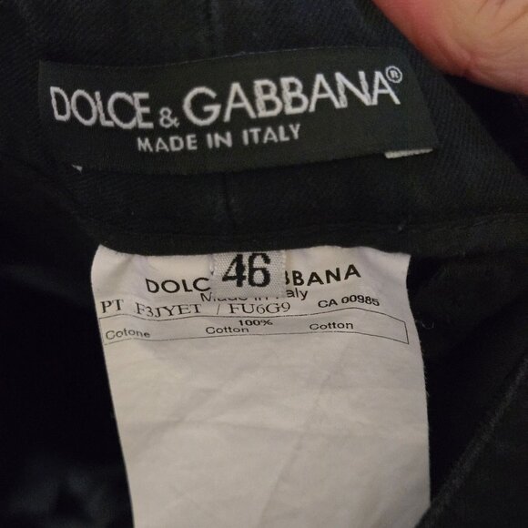 Dolce & Gabanna Black Cuffed Bermuda Shorts Sustainable Cotton Size 46/10 - Picture 6 of 7